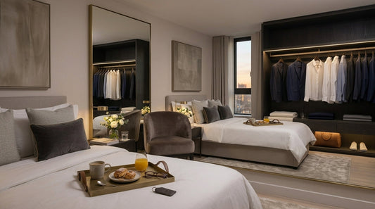 空間を2倍に広げる魔法。ワンルームに開放感をもたらす「ホテルライクなミラー」の配置学
