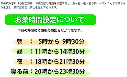 お薬わすれん坊の守り神 スマイルメディくん