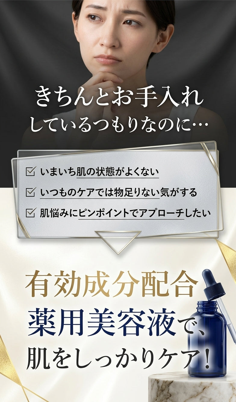 Dr：P+Medic 薬用美白ケア美容液 /日本製